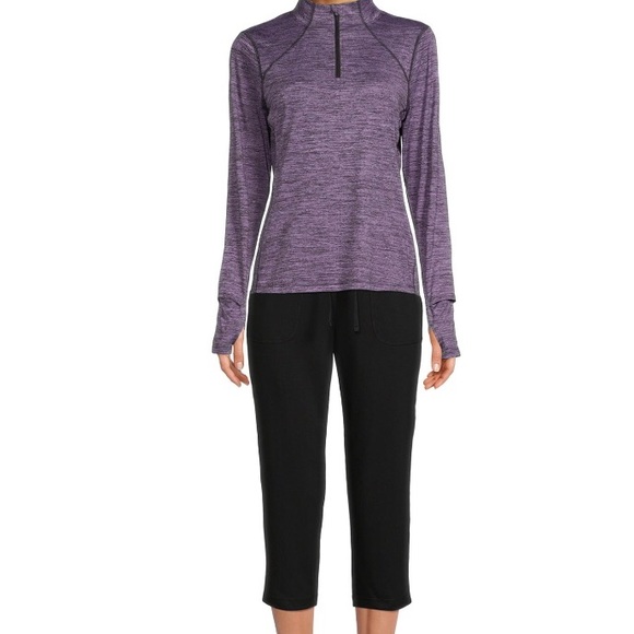 ATHLETIC WORKS Womens Top Size Small 4-6 Lightweight 1/4 Zip Front New - Picture 3 of 9